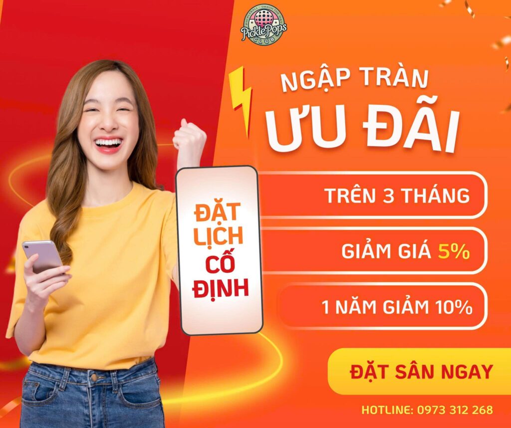 Pickle Pops Club thuê khung giờ cố định để được giá ưu đãi